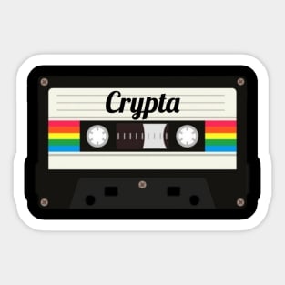 Crypta / Cassette Tape Style Sticker